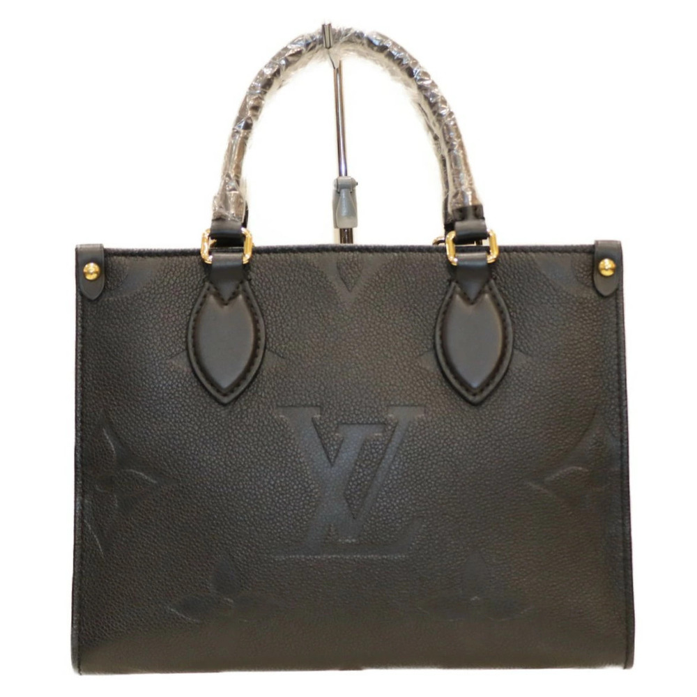 LOUIS VUITTON OnTheGo Monogram Empreinte Black Leather LV 2way Shoulder Bag